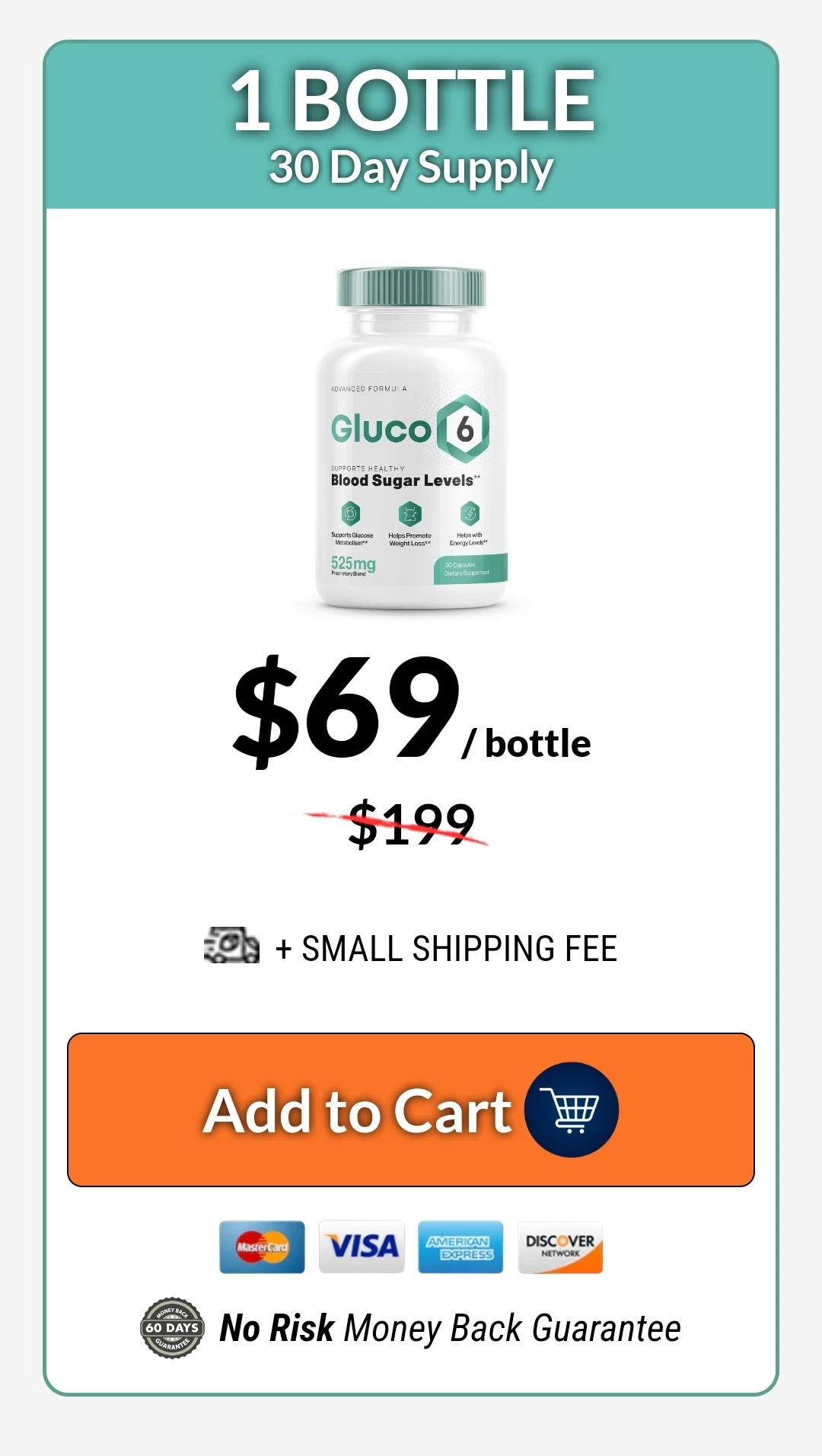 GlycoFix™ 1 bottle pricing